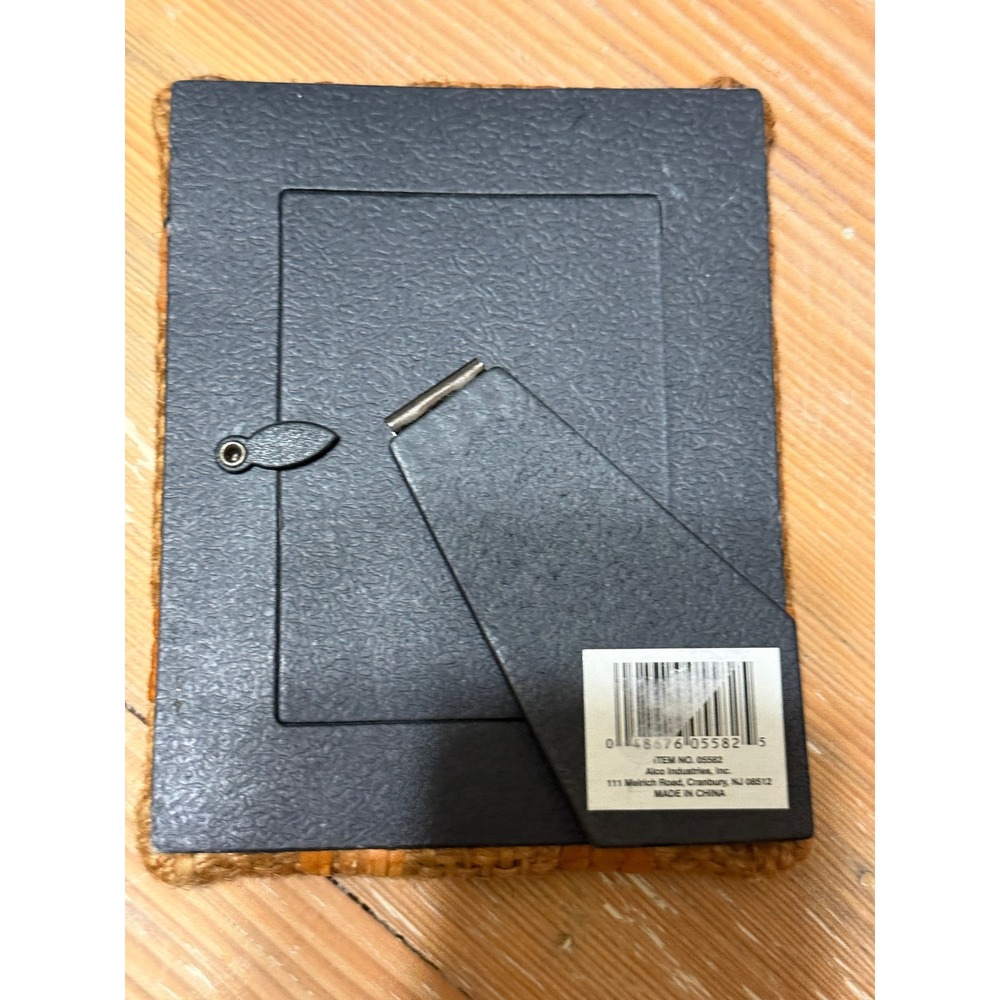 Burlap Wrapped Photo Frame Rustic Tabletop Decor‎ - Picture 2 of 2